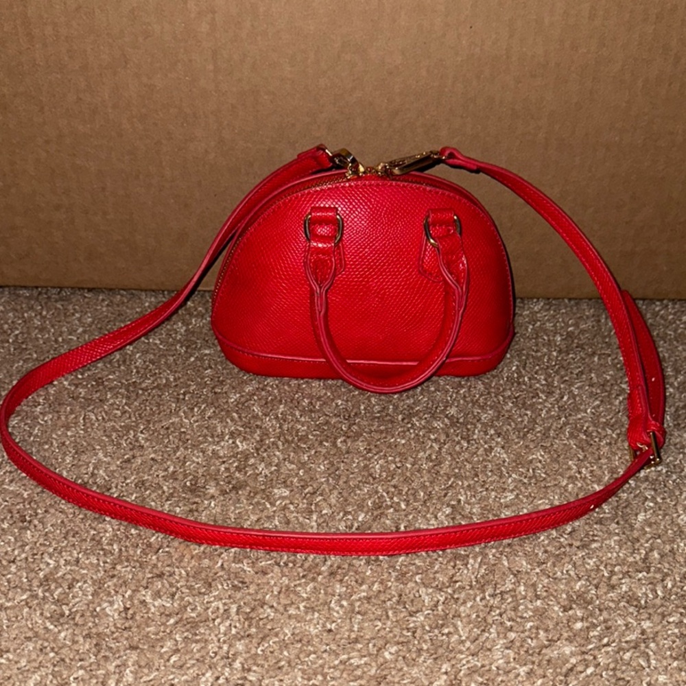 Fashion Nova Red Snakeskin Handbag